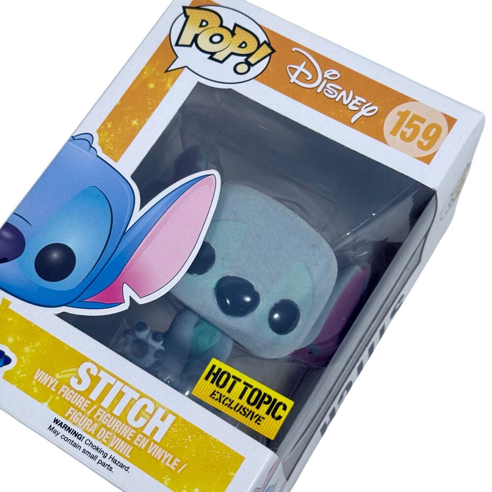 Funko Pop Unopened Lot 2 Stitch 159 Diamond Collection Sparkly & Flocked Figures - Picture 7 of 7